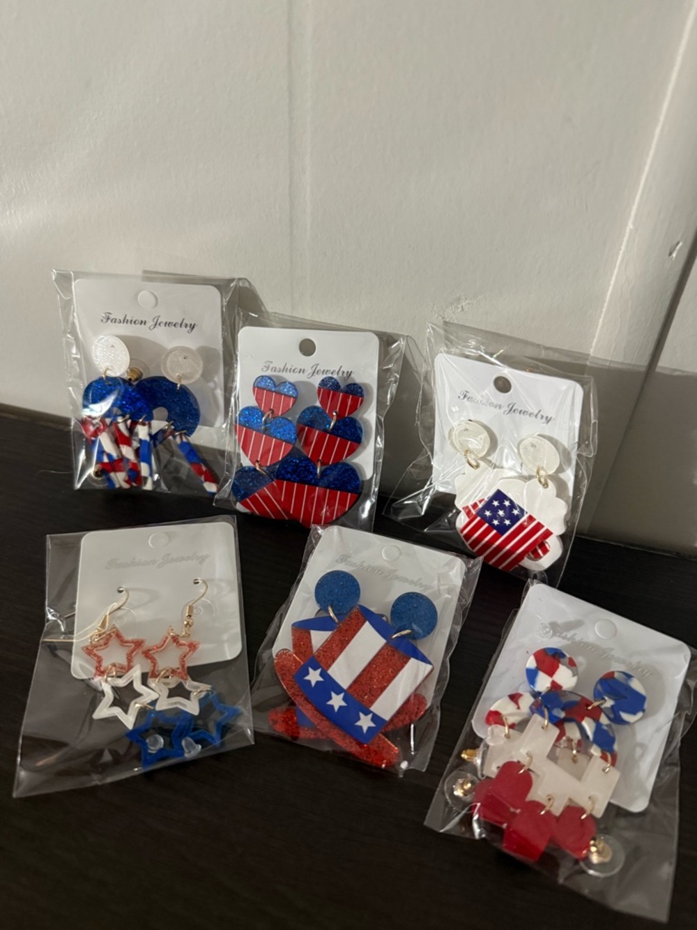 4th of July Earrings Set - Fashion Jewelry